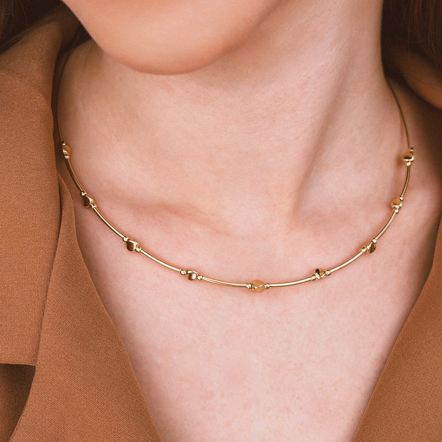 Colar Choker Bolinhas