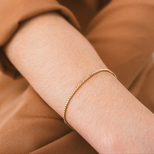 Pulseira Corrente Fina de Elos